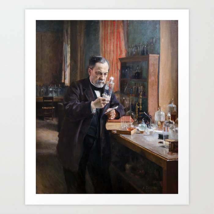 Albert Edelfelt - Portrait of Louis Pasteur Art Print
