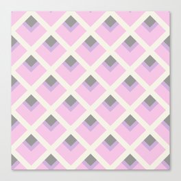 Pink geometry Canvas Print