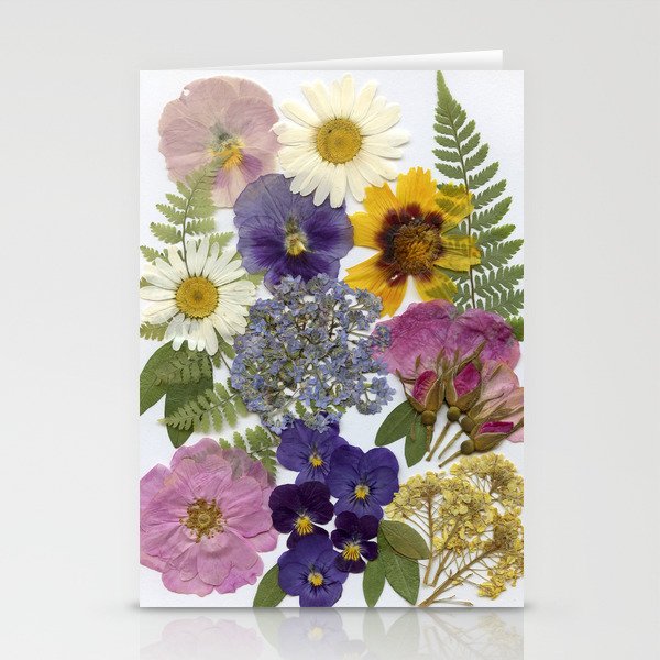 Pressed Flower Garden Stationery Cards