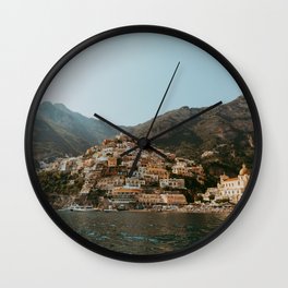 Amalfi coast "Positano Amalfi" | Travel Photography Italy Photo Print Wall Clock