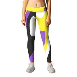 None but All Leggings | Pop Art, Gay, Graphicdesign, Enby, Queer, Non Binary, Symetria, Gq, Effects, Abstract 