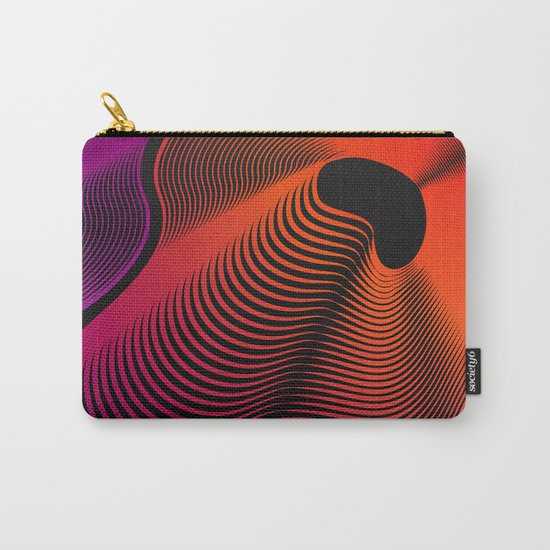 Abstract Moire Carry-All Pouch