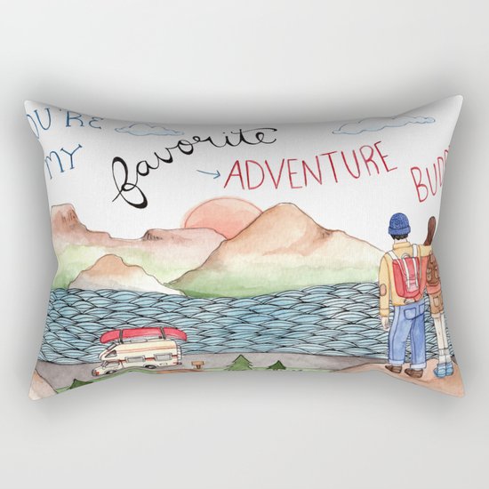 Adventure Buddy Rectangular Pillow