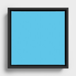 Crystal Blue Framed Canvas