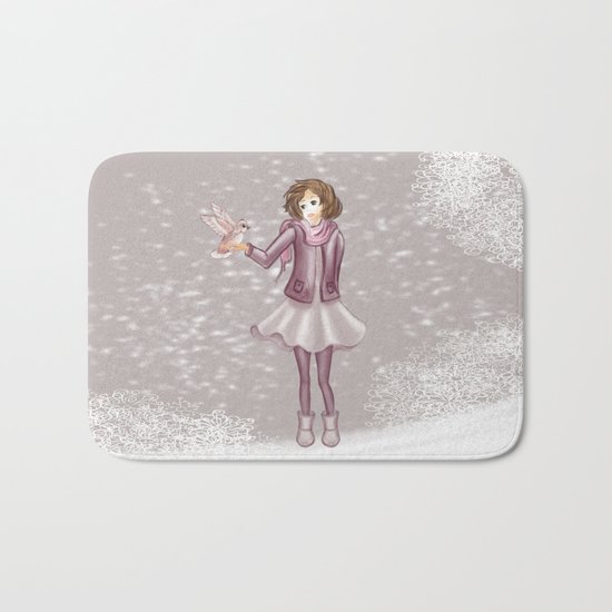 Snow Girl Bath Mat