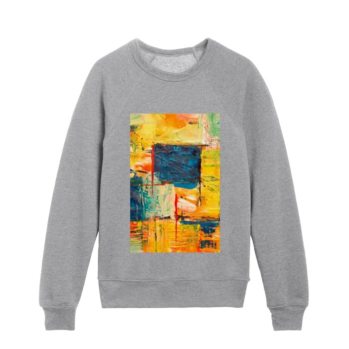 Creative Painting Colors Kids Crewneck