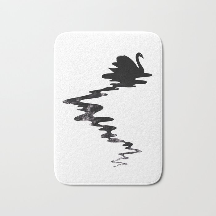 Black Swan Bath Mat