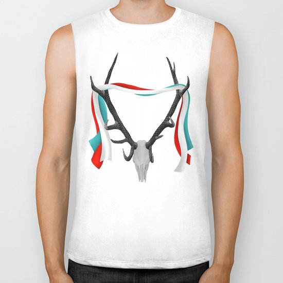 Stag Antlers Biker Tank