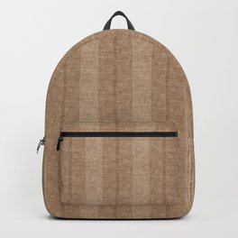 ivy stripes - brown and cream Backpack