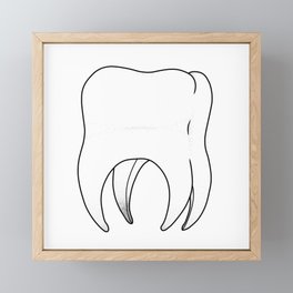 Tooth Framed Mini Art Print