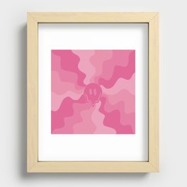 Smile Melt - Pink Recessed Framed Print