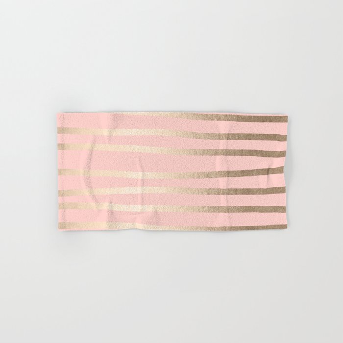 Pink and gold shop bath towels