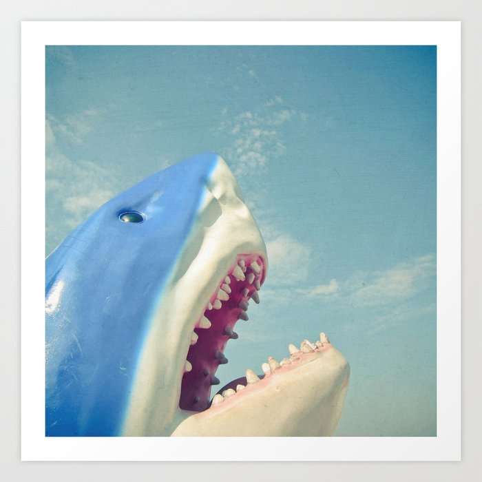 Shark! Art Print