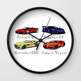 Sports cars BEST SELLER Wall Clock