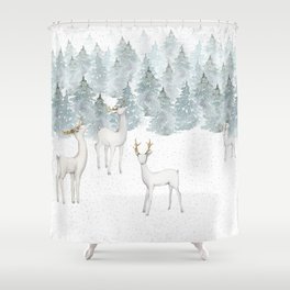 Winter Forest Shower Curtain