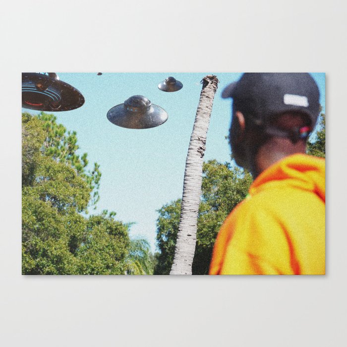 They didn't come in peace Canvas Print