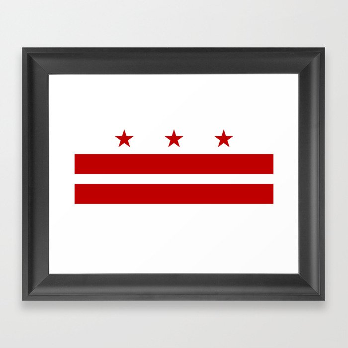 Flag of Washington D.C. Framed Art Print