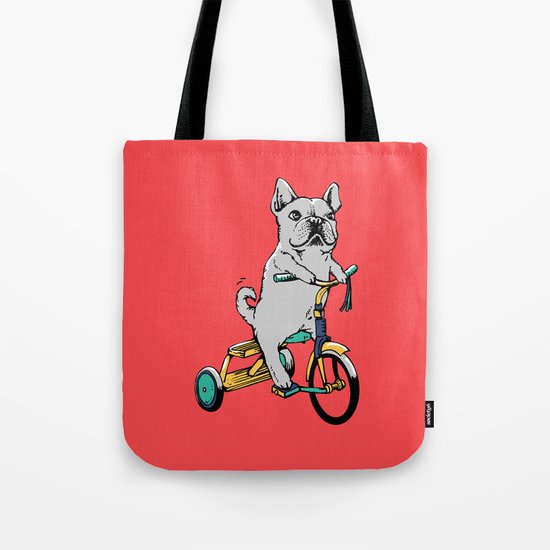 Frenchie Ride Tote Bag