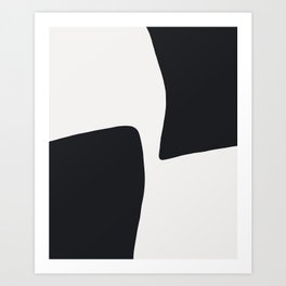 Black abstract #54 XY Opposite Art Print