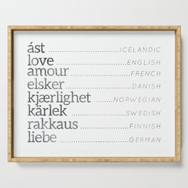 Love Languages Serving Tray