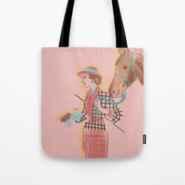 Woman with Horse #1 Tote Bag