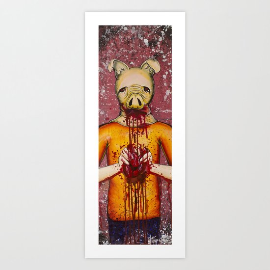 Heart Eater (Boy) Art Print