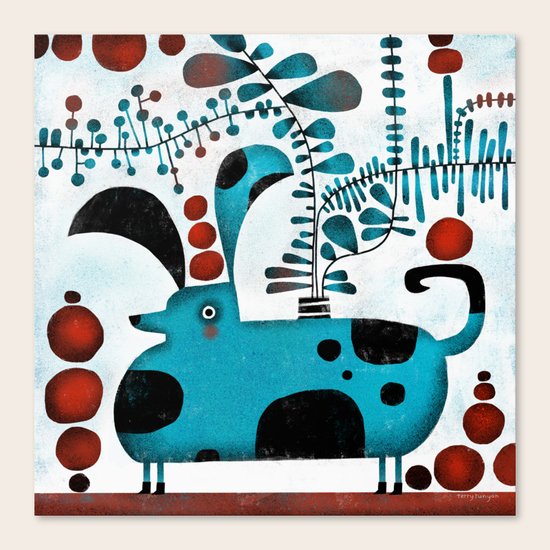 STRANGE DOG Canvas Print