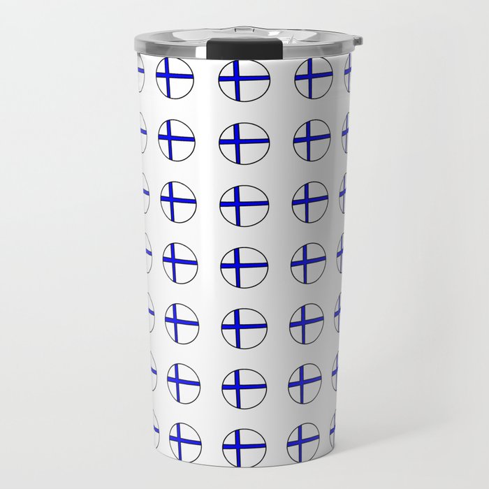 Flag of Finland 5 -finnish, Suomi, Sami,Finn,Helsinki,Tampere Travel Mug
