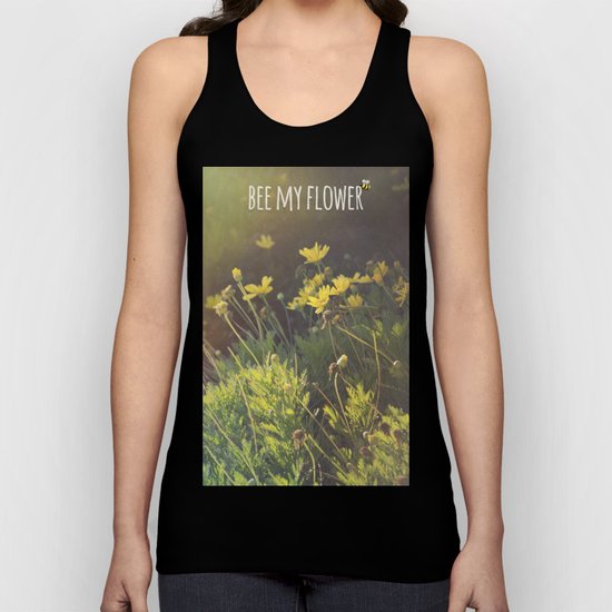 BEE MY FLOWER Unisex Tank Top