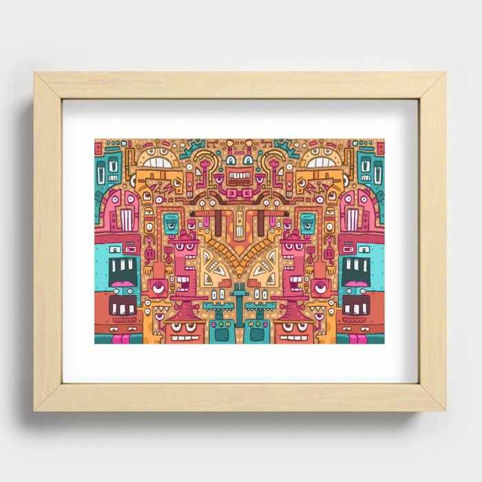 Robopattern Recessed Framed Print