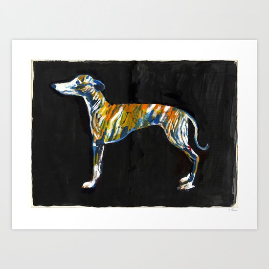 Greyhound Art Print
