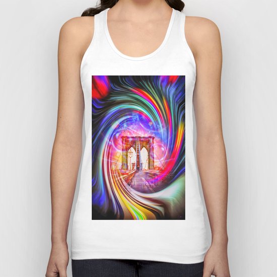 New York Brooklyn Bridge 2 Unisex Tank Top