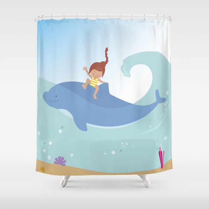 Dolphin Shower Curtain