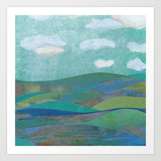 COLLAGE LOVE: Seascape Art Print