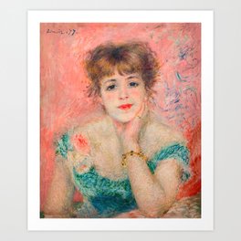 Pierre-Auguste Renoir - Portrait of the Actress Jeanne Samary Art Print