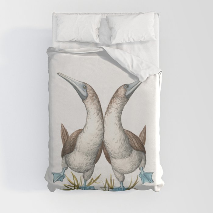 Blue-footed Booby (Sula nebouxii) Duvet Cover