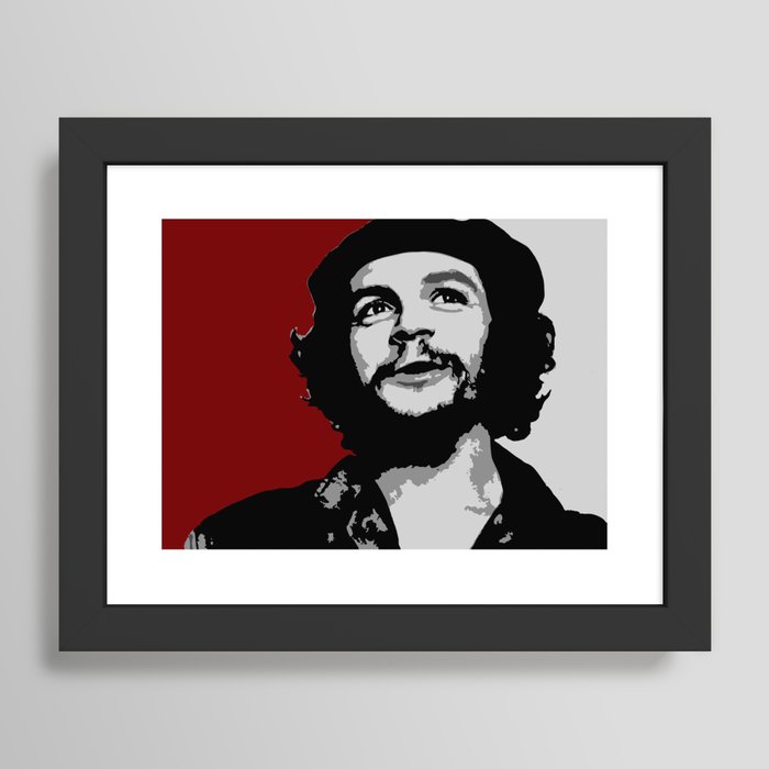 Pop Art Che Guevara Framed On Paper Print