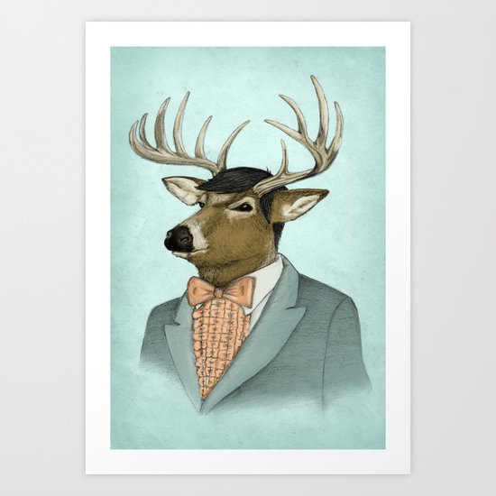 Going Stag Art Print