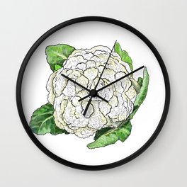 Cauliflower from the Eat Your Veggies Series Wall Clock