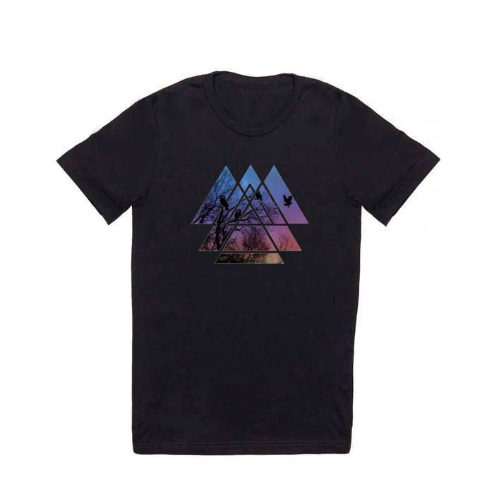 Night Wisdom - Sacred Geometry Triangels T Shirt