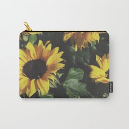 Vintage Sunflowers Carry-All Pouch