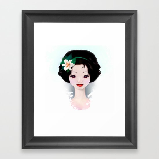 Snow Framed Art Print