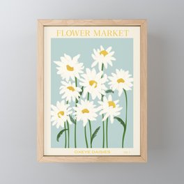 Flower Market - Oxeye daisies Framed Mini Art Print