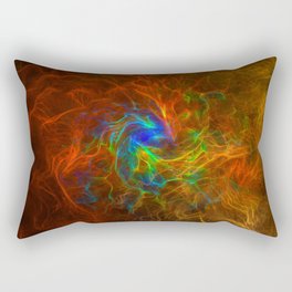 surreal futuristic abstract digital 3d fractal design art Rectangular Pillow