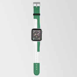 L (White & Olive Letter) Apple Watch Band