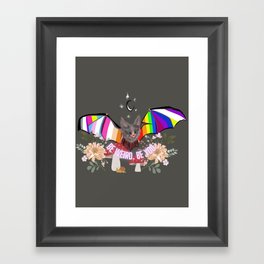 Bat LGBTQ PRIDE Framed Art Print