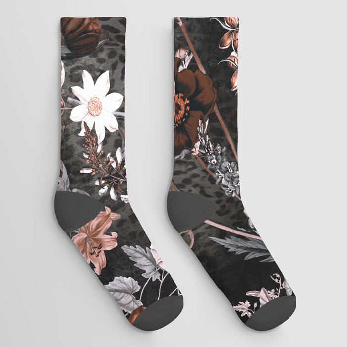 Vintage Floral  Socks