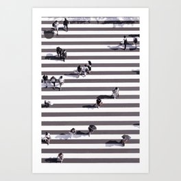 Japan Zebra Crossing (Piece of the World series) Art Print