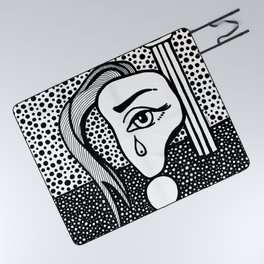 Roy Lichtenstein - Girl with Tear Picnic Blanket
