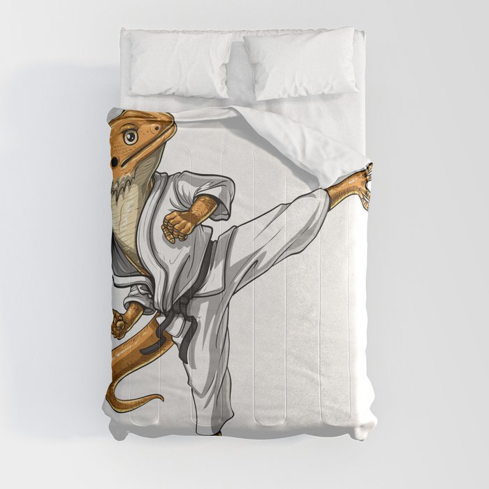 Bearded Dragon Karate Comforter